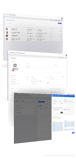 administrador de turnos pantallas